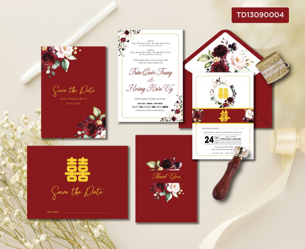 Thiệp cưới TD13090004