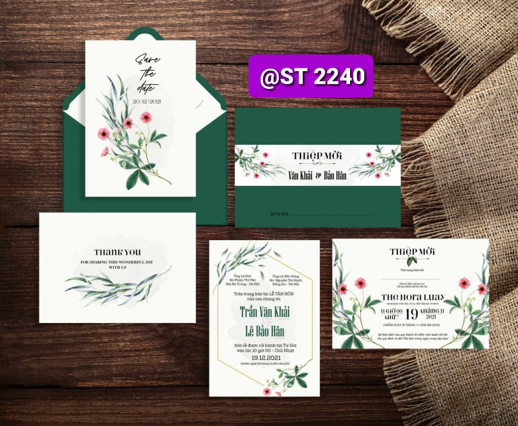 Thiệp cưới 2240