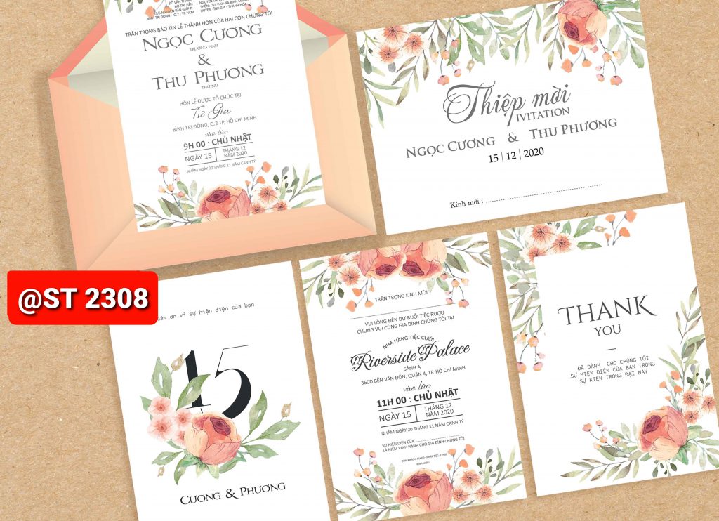 Thiệp cưới 2308