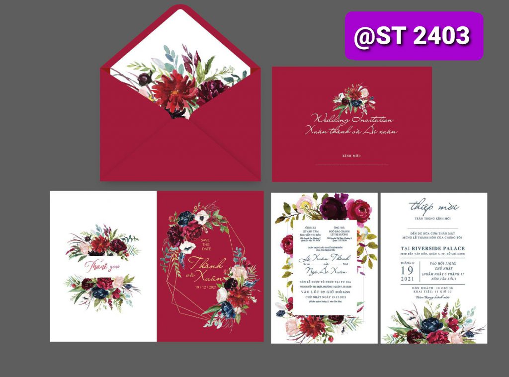 Thiệp cưới 2403