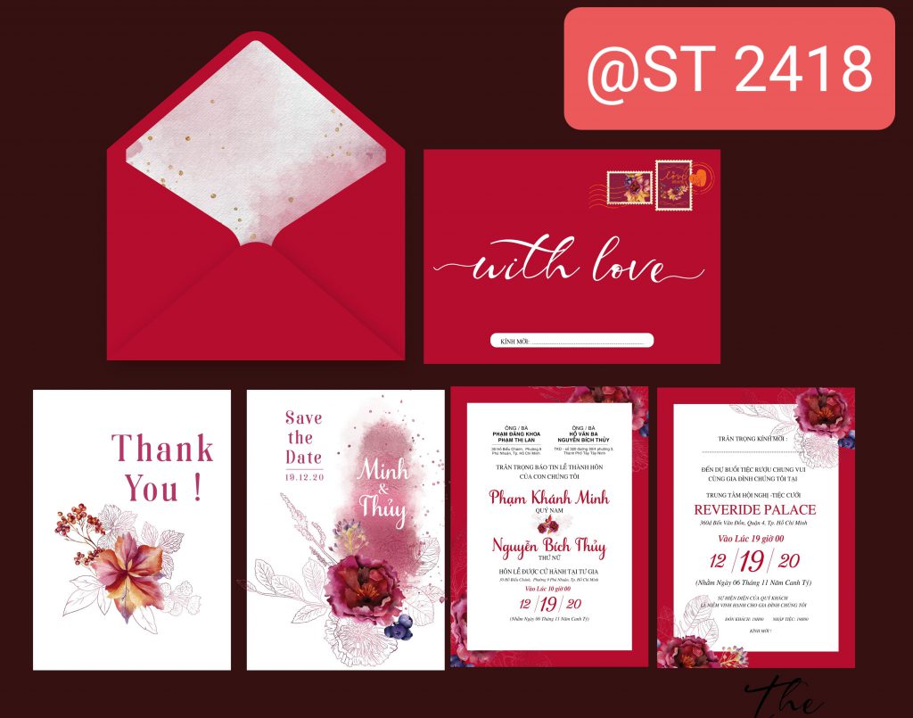 Thiệp cưới 2418