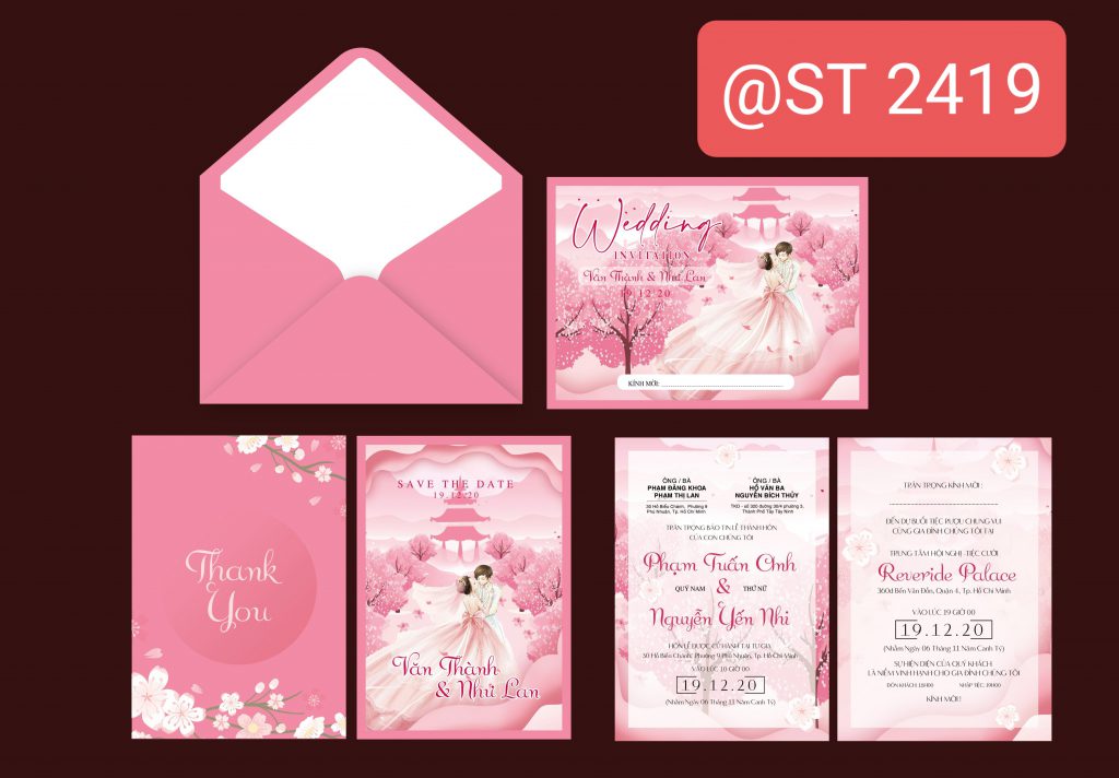 Thiệp cưới 2419
