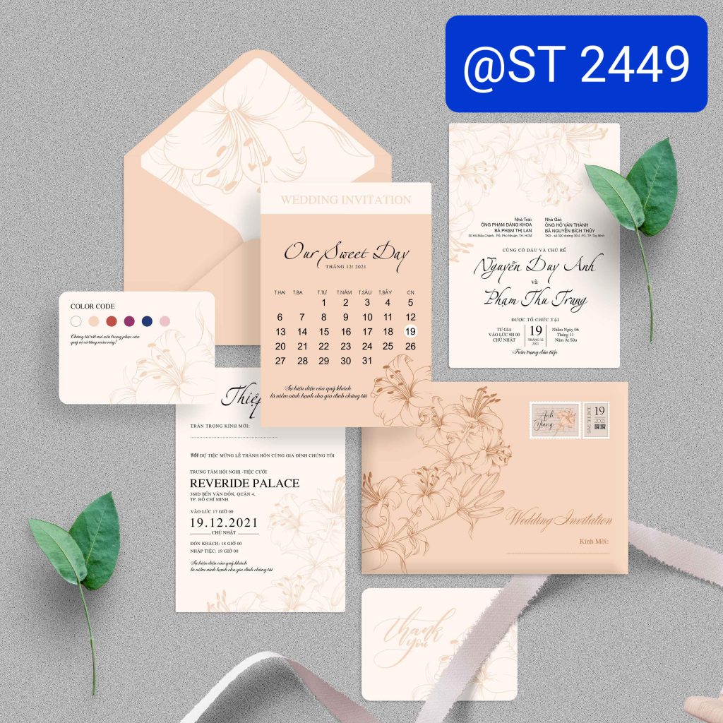 Thiệp cưới 2449