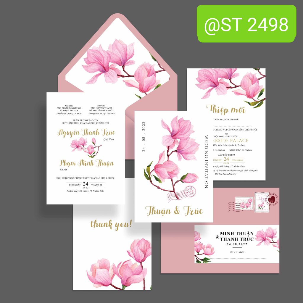Thiệp cưới 2498