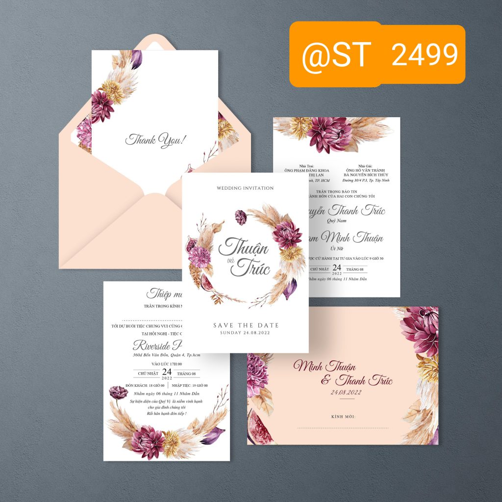 Thiệp cưới 2499