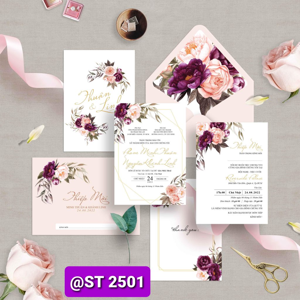 Thiệp cưới 2501