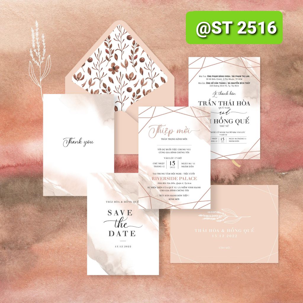 Thiệp cưới 2516