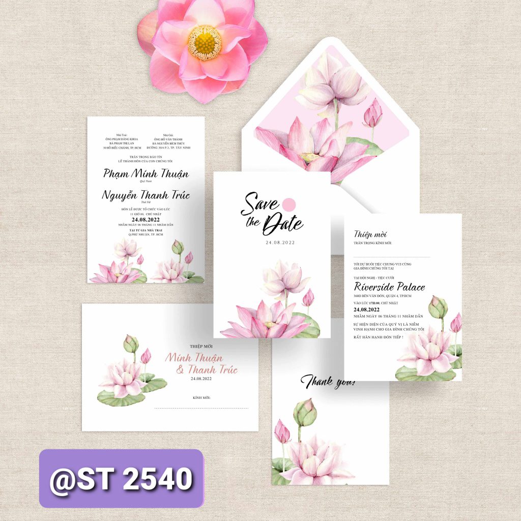 Thiệp cưới 2540