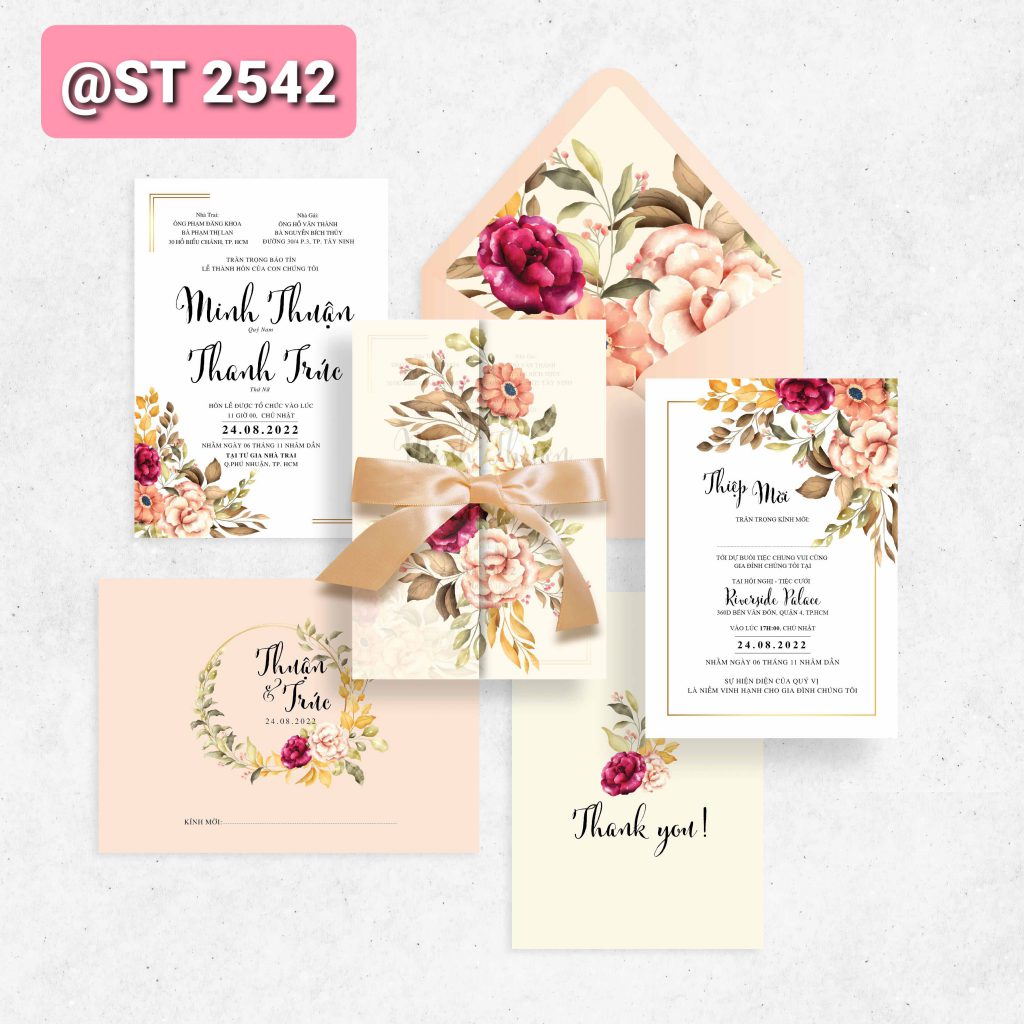 Thiệp cưới 2542