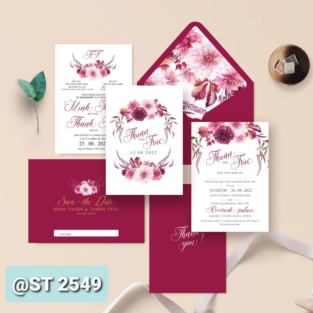 Thiệp cưới 2549