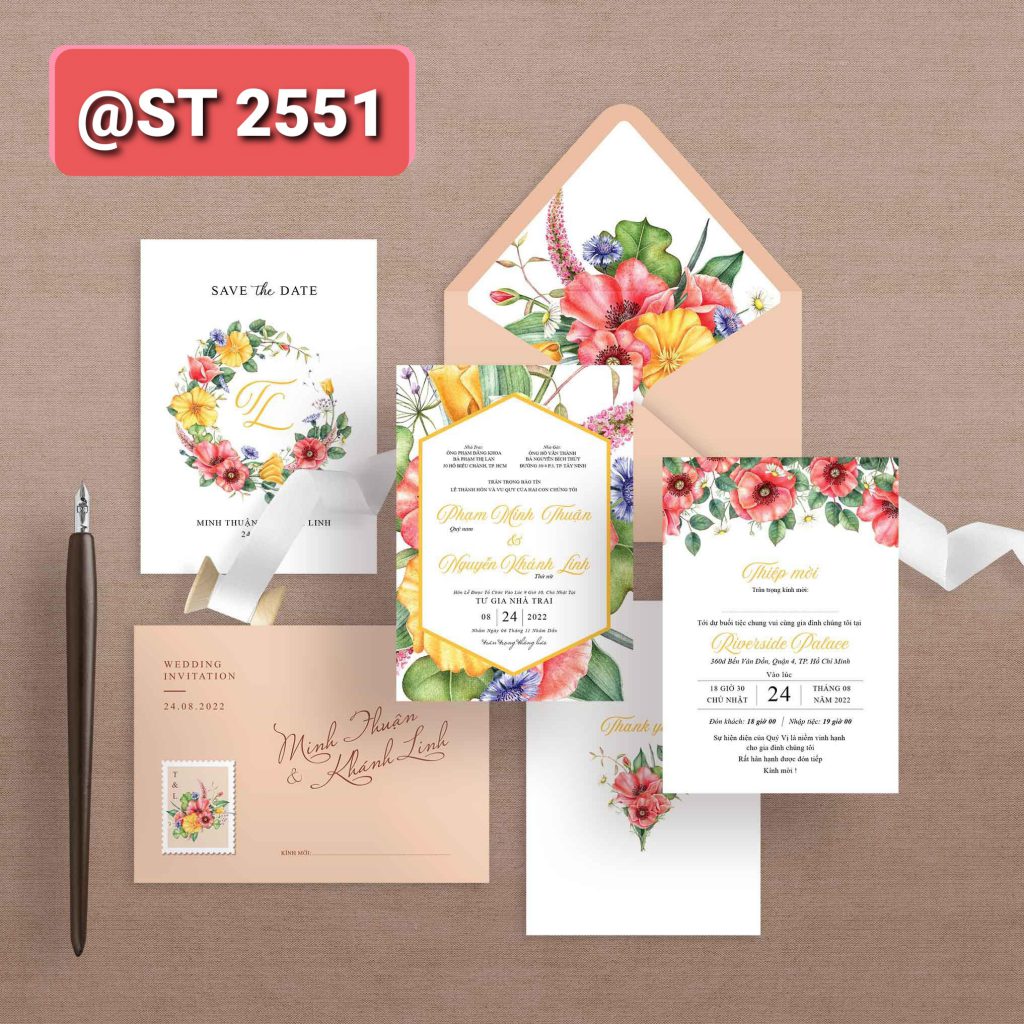 Thiệp cưới 2551