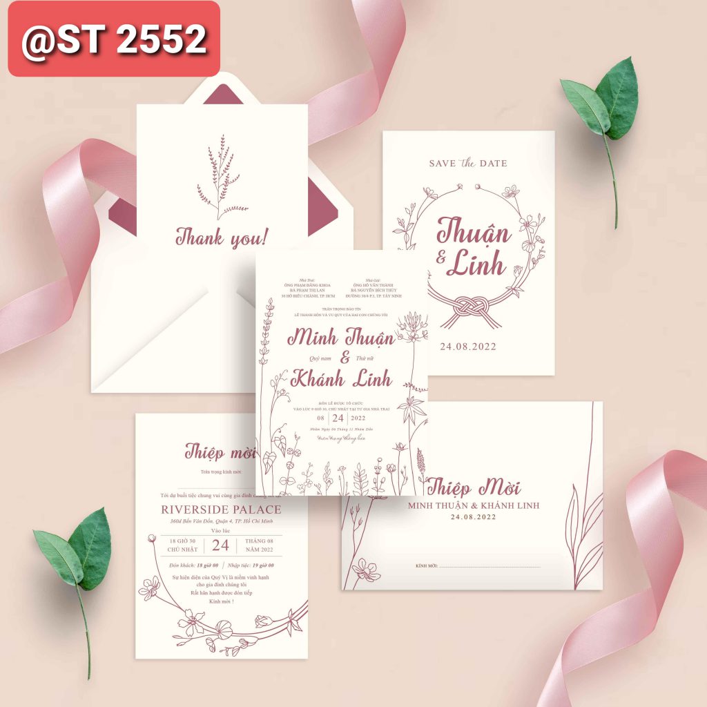 Thiệp cưới 2552