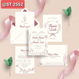 Thiệp cưới 2552