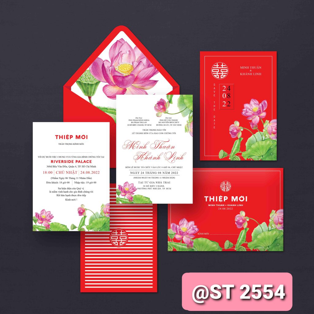 Thiệp cưới 2554