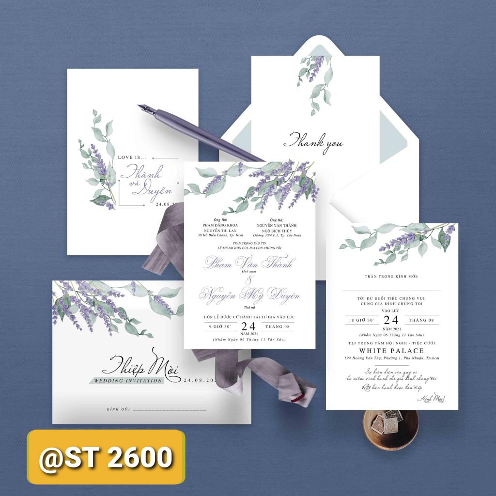 Thiệp cưới 2600