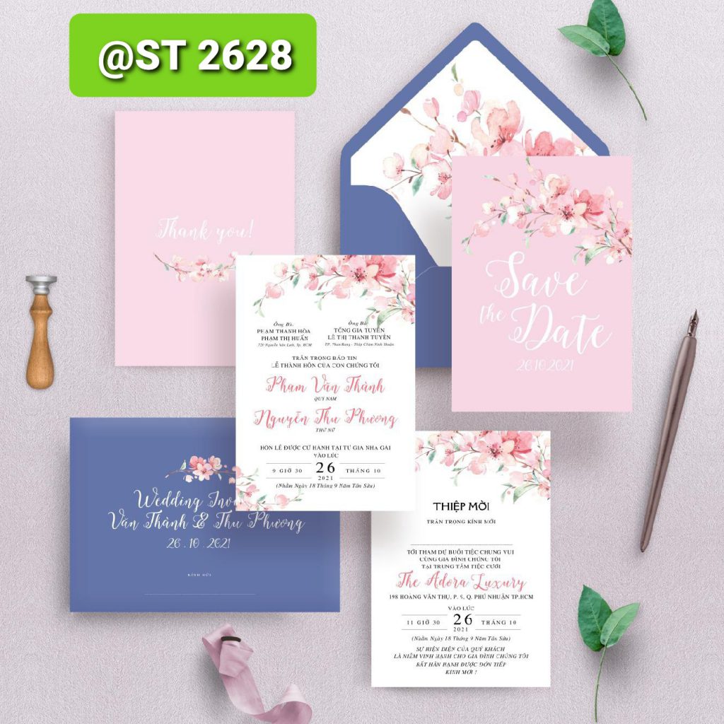 Thiệp cưới 2628