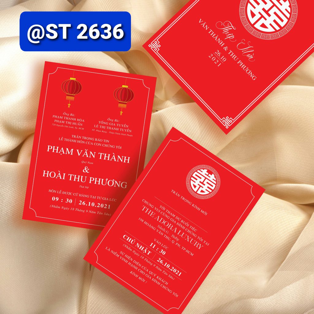 Thiệp cưới 2636