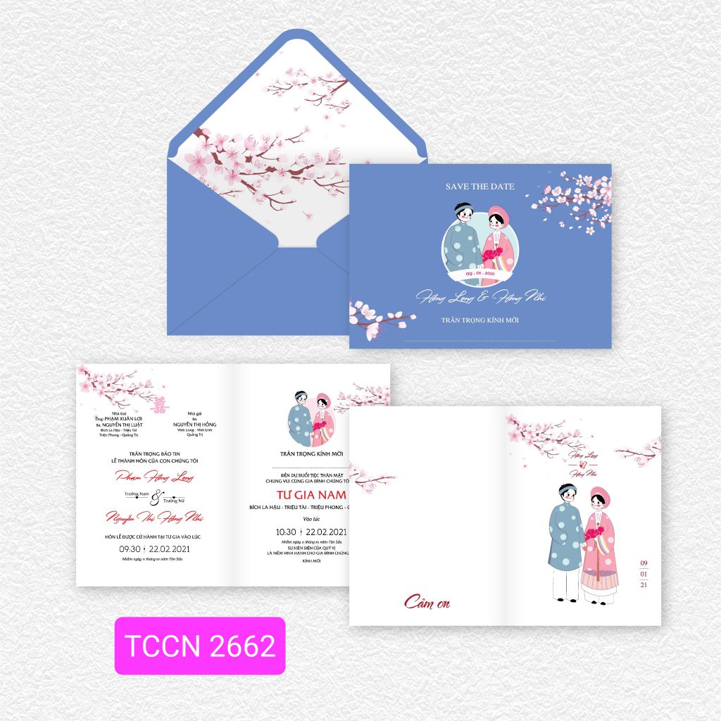 Thiệp cưới 2662D