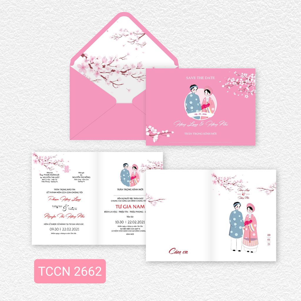 Thiệp cưới 2662H