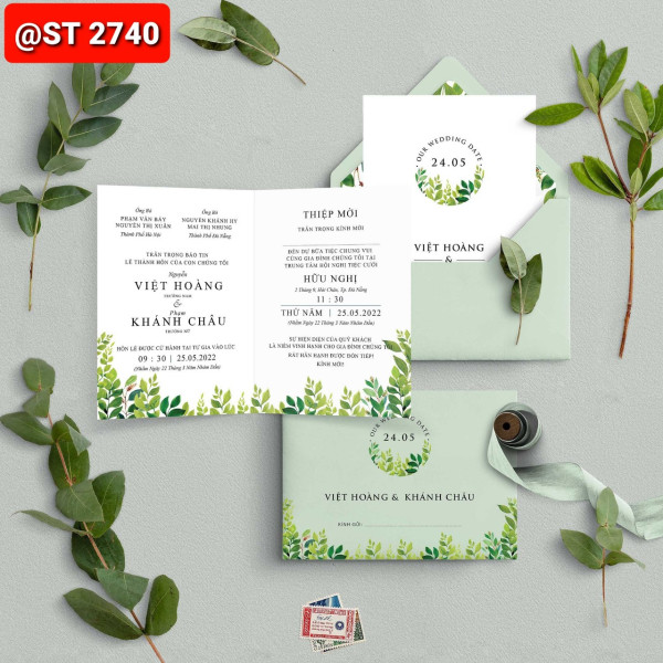 Thiệp cưới 2740