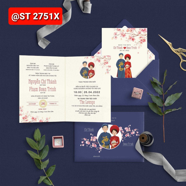 Thiệp cưới 2751X