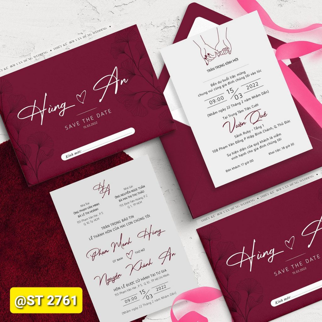 Thiệp cưới 2761