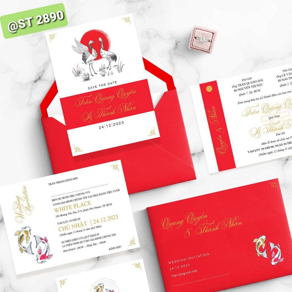 Thiệp cưới ST2890