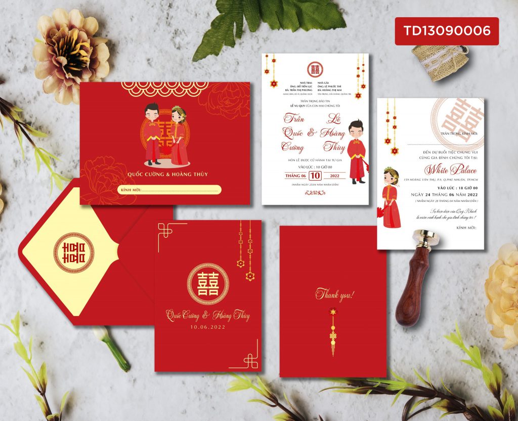Thiệp cưới TD13090006
