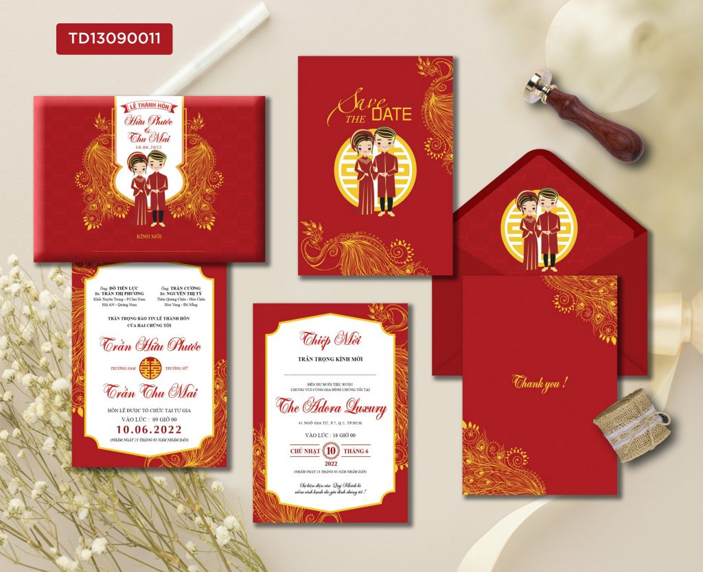 Thiệp cưới TD13090011