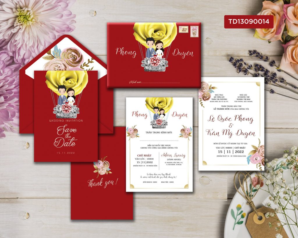 Thiệp cưới TD13090014