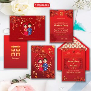 Thiệp cưới TD13090025