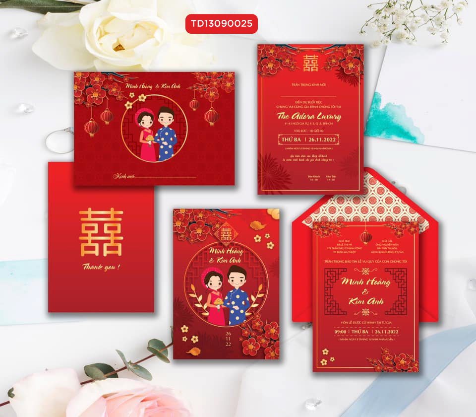 Thiệp cưới TD13090025