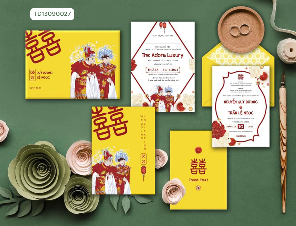 Thiệp cưới TD13090027