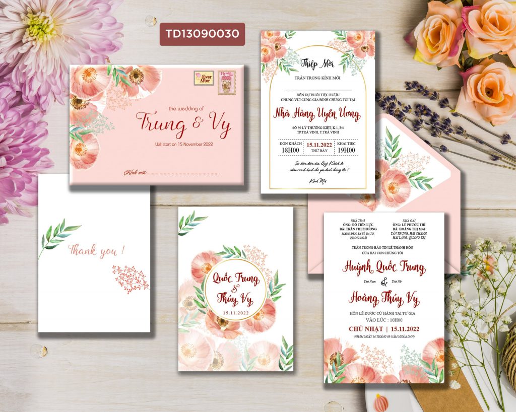 Thiệp cưới TD13090030