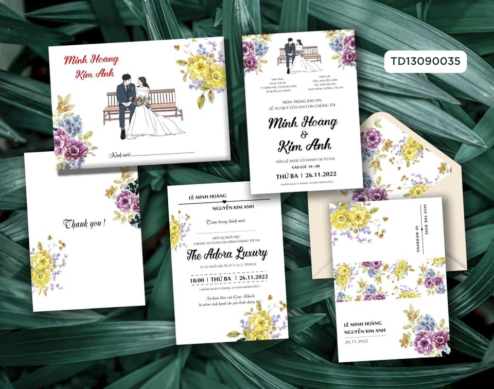 Thiệp cưới TD13090035