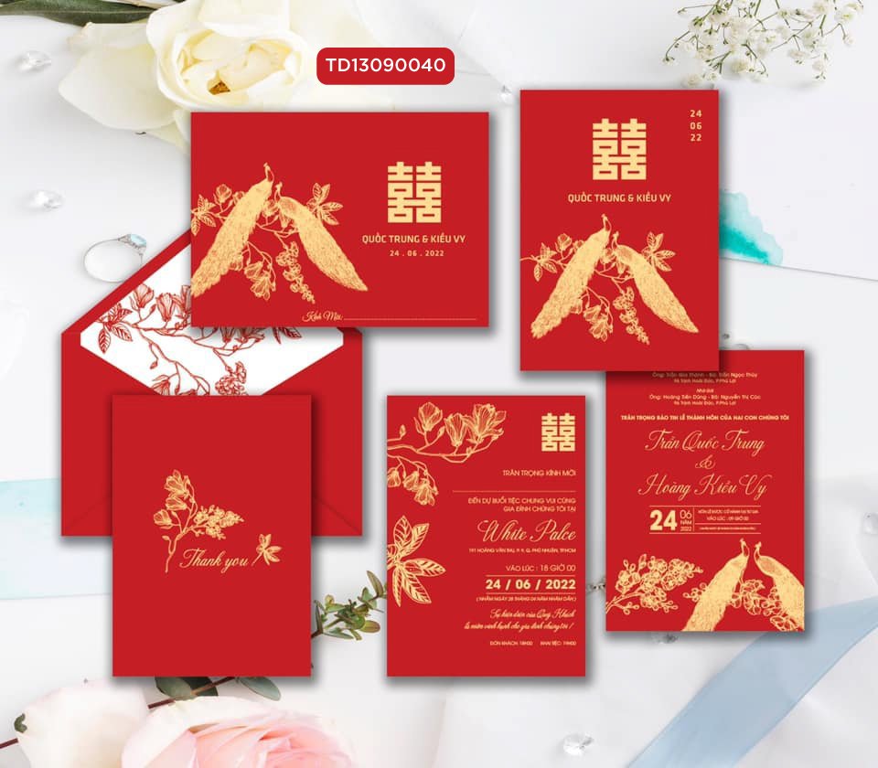 Thiệp cưới TD13090040