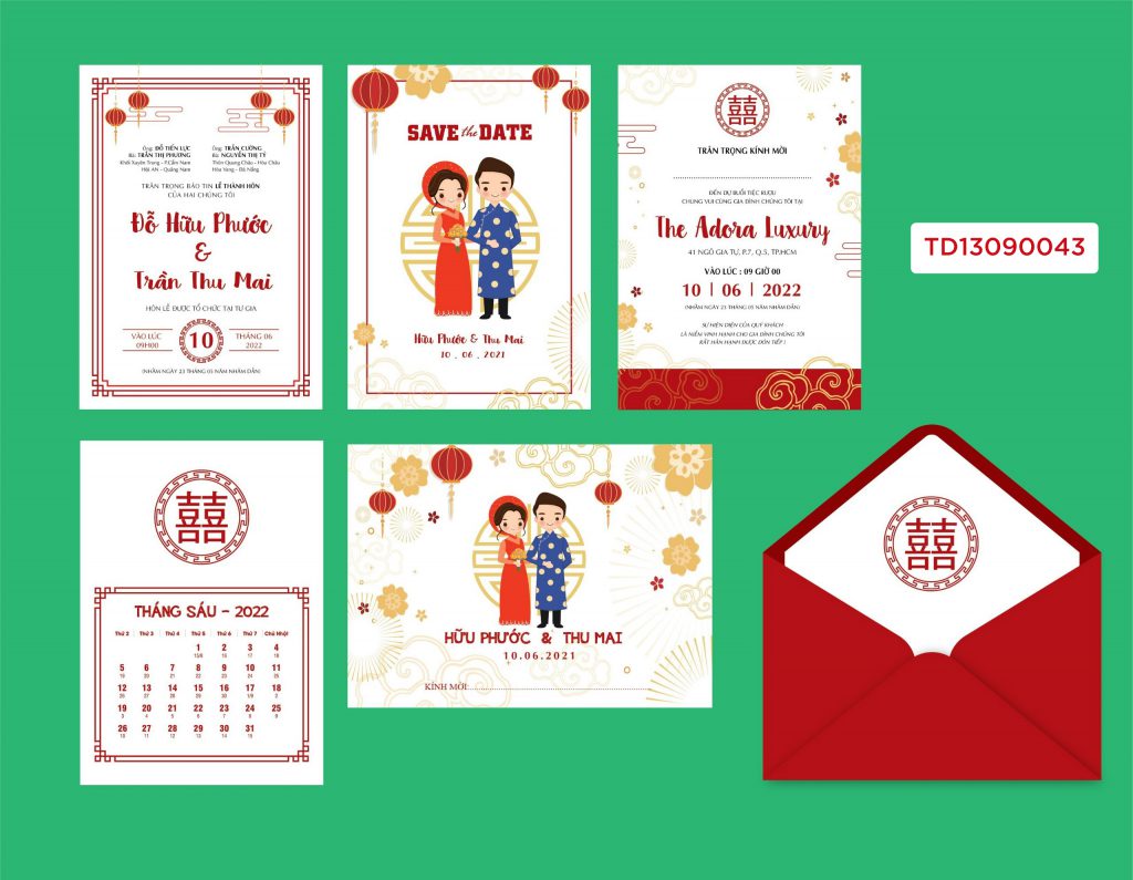 Thiệp cưới TD13090043