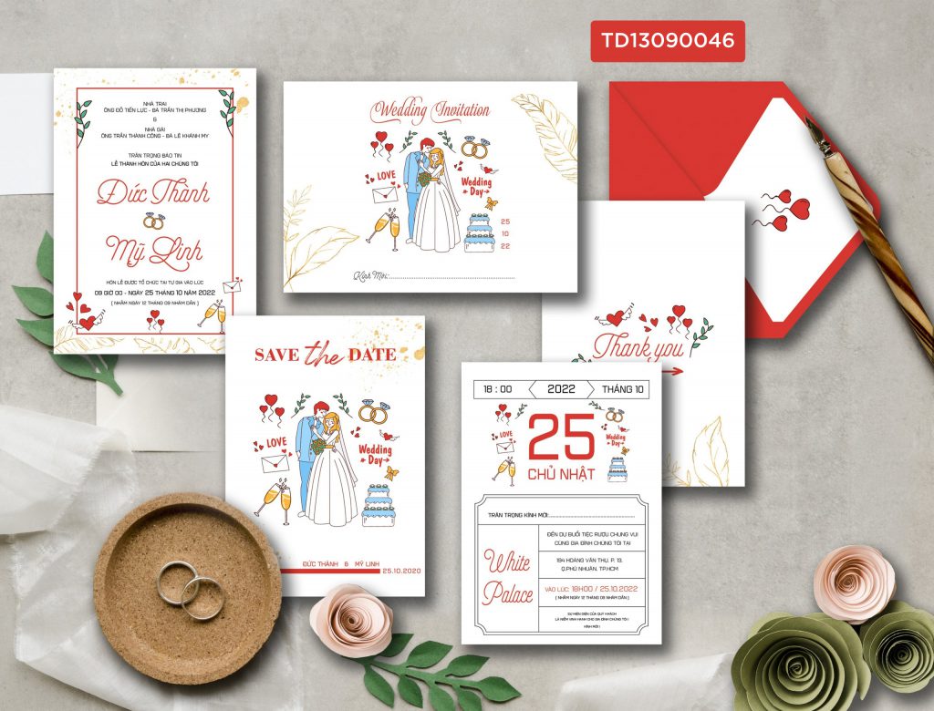 Thiệp cưới TD13090046